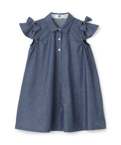KP / ケーピー ミニ丈・ひざ丈ワンピース | ラメデニム ワンピース