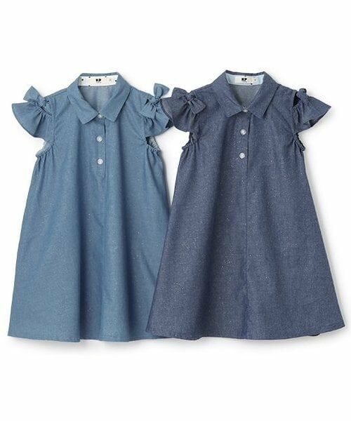 KP / ケーピー ミニ丈・ひざ丈ワンピース | ラメデニム ワンピース | 詳細10