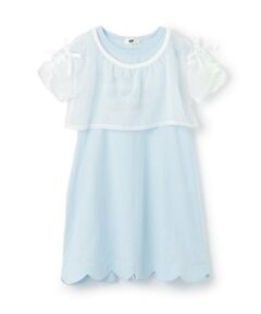 KP / ケーピー ミニ丈・ひざ丈ワンピース | シアーチェックTシャツ＆キシリトール加工 ワンピース セット