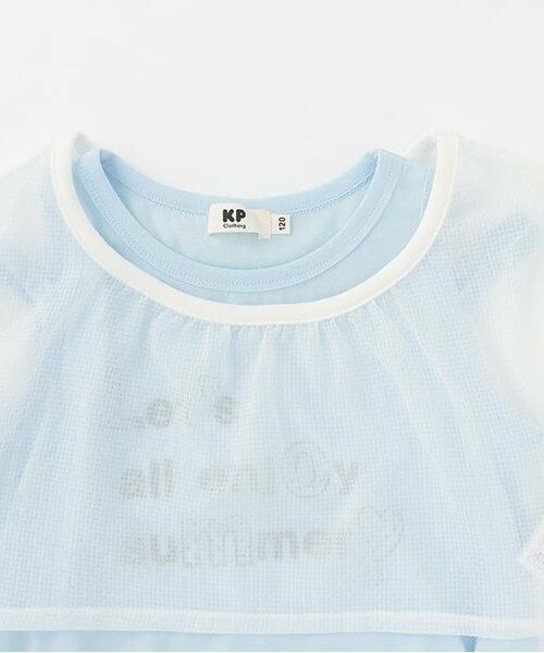 KP / ケーピー ミニ丈・ひざ丈ワンピース | シアーチェックTシャツ＆キシリトール加工 ワンピース セット | 詳細3