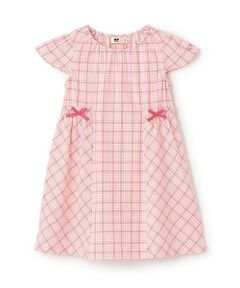 KP / ケーピー ミニ丈・ひざ丈ワンピース | 先染めチェック ワンピース