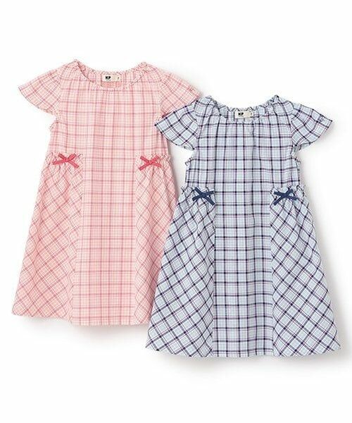 KP / ケーピー ミニ丈・ひざ丈ワンピース | 先染めチェック ワンピース | 詳細10