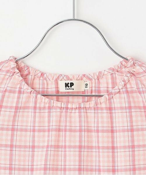 KP / ケーピー ミニ丈・ひざ丈ワンピース | 先染めチェック ワンピース | 詳細2