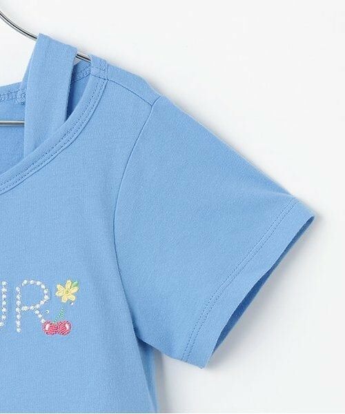 KP / ケーピー ミニ丈・ひざ丈ワンピース | シフォン フルーツ柄プリント ワンピース | 詳細5