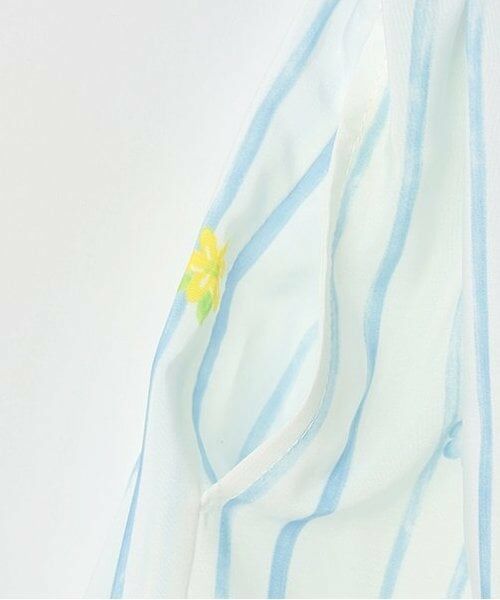 KP / ケーピー ミニ丈・ひざ丈ワンピース | シフォン フルーツ柄プリント ワンピース | 詳細6