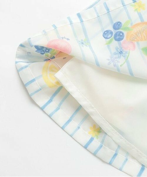 KP / ケーピー ミニ丈・ひざ丈ワンピース | シフォン フルーツ柄プリント ワンピース | 詳細8