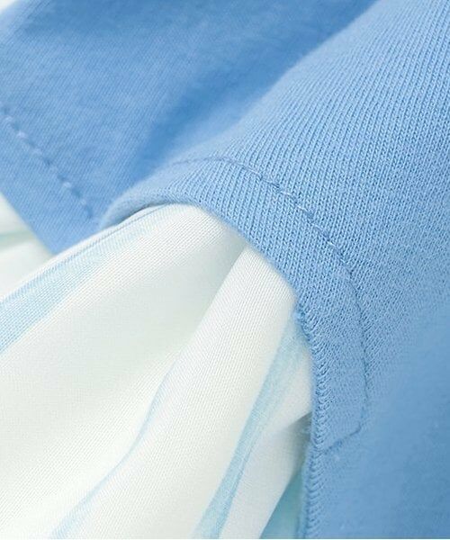 KP / ケーピー ミニ丈・ひざ丈ワンピース | シフォン フルーツ柄プリント ワンピース | 詳細9