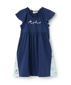 KP / ケーピー ミニ丈・ひざ丈ワンピース | mimiちゃんリゾート柄 キシリトール加工ワンピース