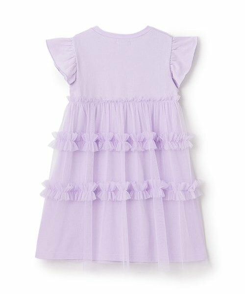 KP / ケーピー ミニ丈・ひざ丈ワンピース | ネックレスつき 鹿の子メッシュワンピース | 詳細1