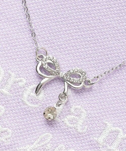 KP / ケーピー ミニ丈・ひざ丈ワンピース | ネックレスつき 鹿の子メッシュワンピース | 詳細3