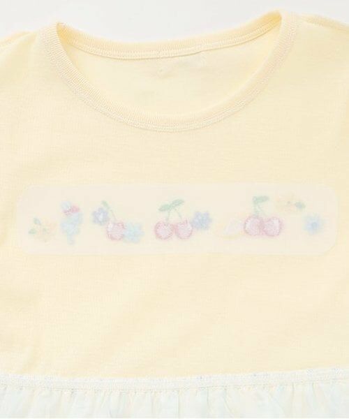 KP / ケーピー ミニ丈・ひざ丈ワンピース | シフォン フルーツ柄プリント ワンピース | 詳細4