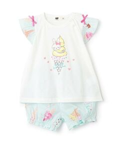 KP / ケーピー Tシャツ | アイスクリームプリント Tシャツ＆ブルマセット