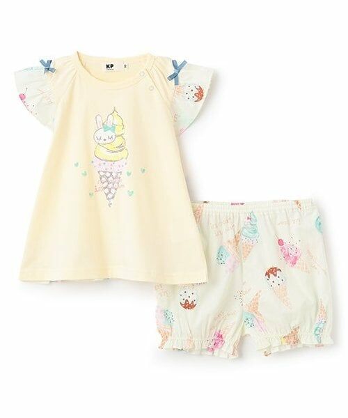 KP / ケーピー Tシャツ | アイスクリームプリント Tシャツ＆ブルマセット | 詳細2