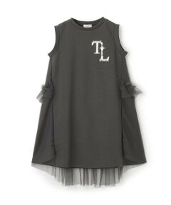 KP / ケーピー ミニ丈・ひざ丈ワンピース | trois lapins (トロワラパン) バックチュールデザイン ワンピ