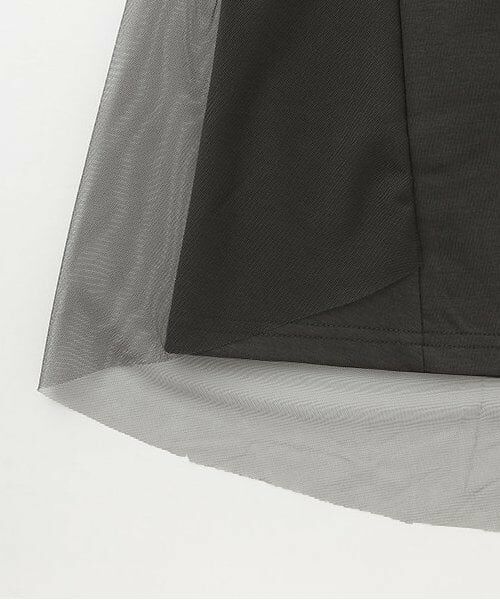 KP / ケーピー ミニ丈・ひざ丈ワンピース | trois lapins (トロワラパン) バックチュールデザイン ワンピ | 詳細5