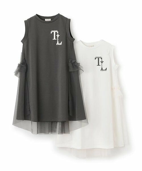 KP / ケーピー ミニ丈・ひざ丈ワンピース | trois lapins (トロワラパン) バックチュールデザイン ワンピ | 詳細7