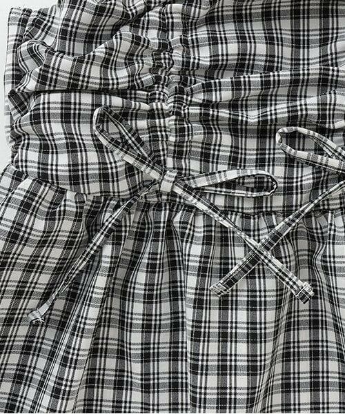 KP / ケーピー ミニ丈・ひざ丈ワンピース | trois lapins (トロワラパン) ダブルギャザー キャミワンピ | 詳細4