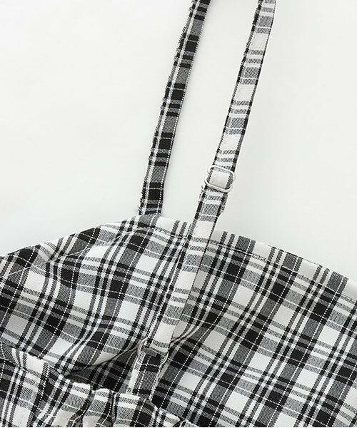 KP / ケーピー ミニ丈・ひざ丈ワンピース | trois lapins (トロワラパン) ダブルギャザー キャミワンピ | 詳細7