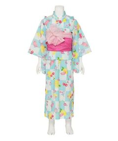 KP / ケーピー 着物・浴衣・小物類 | ワンピースにもなる2WAY浴衣 市松×フルーツ柄