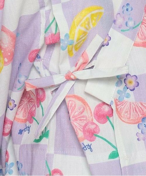 KP / ケーピー 着物・浴衣・小物類 | ワンピースにもなる2WAY浴衣 市松×フルーツ柄 | 詳細10