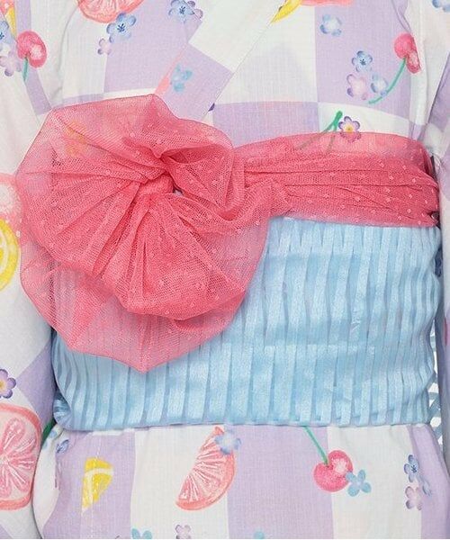 KP / ケーピー 着物・浴衣・小物類 | ワンピースにもなる2WAY浴衣 市松×フルーツ柄 | 詳細14