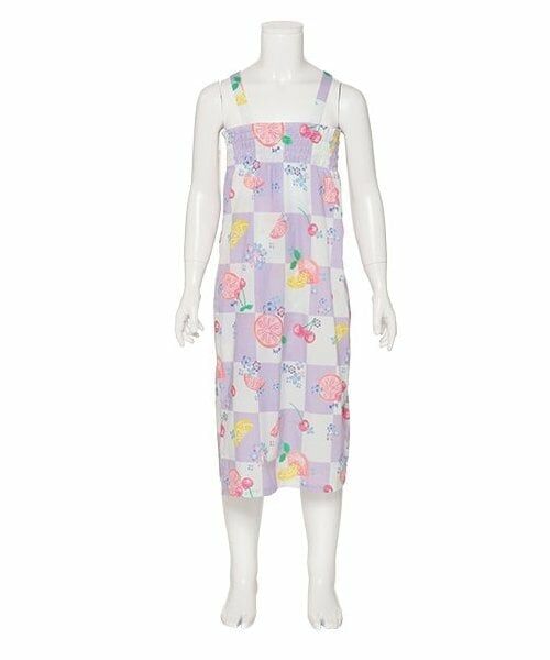 KP / ケーピー 着物・浴衣・小物類 | ワンピースにもなる2WAY浴衣 市松×フルーツ柄 | 詳細4