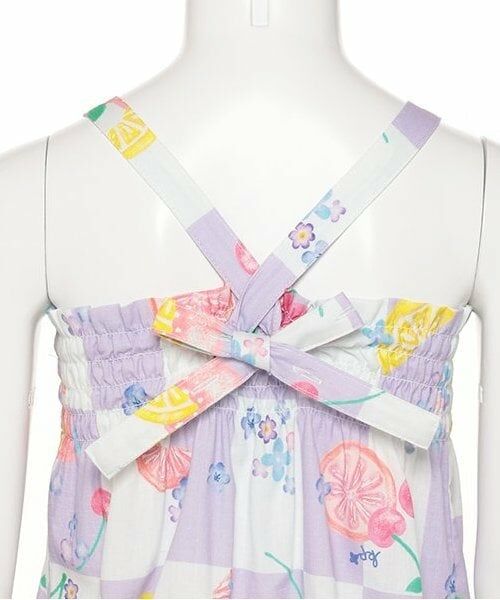 KP / ケーピー 着物・浴衣・小物類 | ワンピースにもなる2WAY浴衣 市松×フルーツ柄 | 詳細5