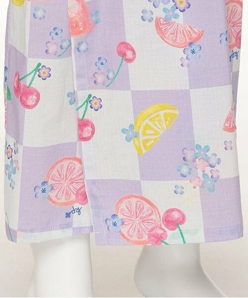 KP / ケーピー 着物・浴衣・小物類 | ワンピースにもなる2WAY浴衣 市松×フルーツ柄 | 詳細9