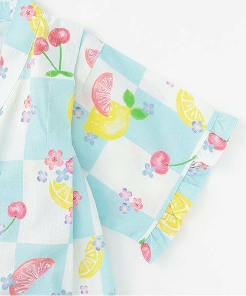 KP / ケーピー 着物・浴衣・小物類 | 甚平 市松×フルーツ柄 | 詳細6