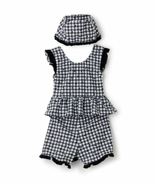 KP / ケーピー 水着・スイムグッズ | 【SWIM】モノトーンチェック セパレーツ水着セット | 詳細1