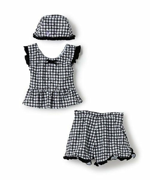 KP / ケーピー 水着・スイムグッズ | 【SWIM】モノトーンチェック セパレーツ水着セット | 詳細2