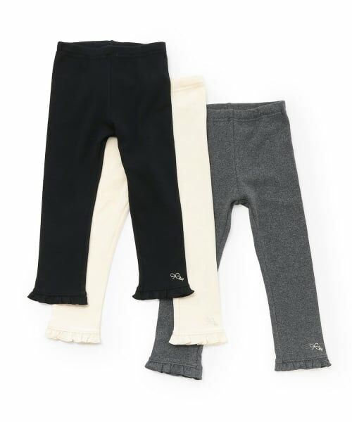 KP / ケーピー レギンス・スパッツ | 裾ミニフリル フライス微起毛 スパッツ 【10分丈】 | 詳細6