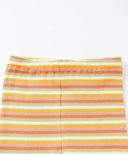 KP / ケーピー レギンス・スパッツ | マルチボーダー テレコ スパッツ 【10分丈】 | 詳細2