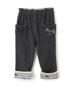 KP / ケーピー その他パンツ | 裾折り返し デニム風ニットツイル パンツ