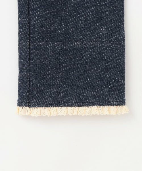 KP / ケーピー その他パンツ | 裾折り返し デニム風ニットツイル パンツ | 詳細4