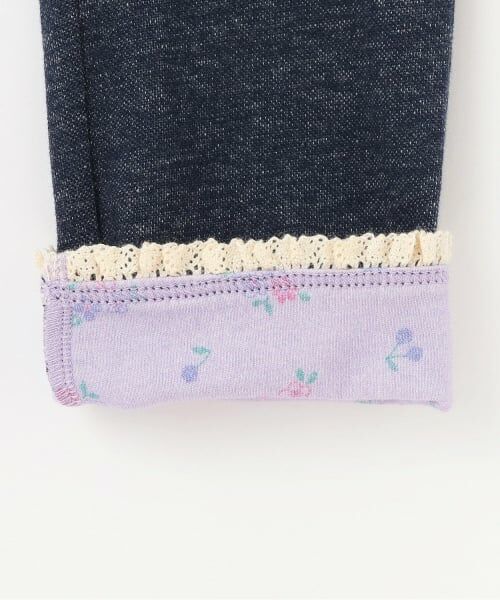 KP / ケーピー その他パンツ | 裾折り返し デニム風ニットツイル パンツ | 詳細6