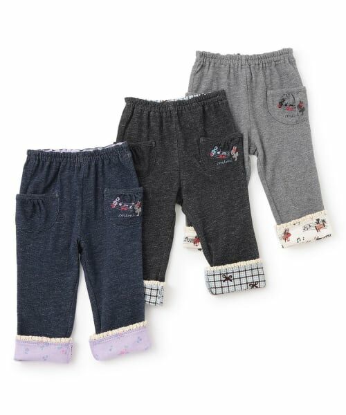 KP / ケーピー その他パンツ | 裾折り返し デニム風ニットツイル パンツ | 詳細8