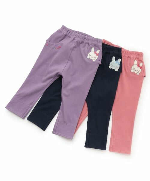 KP / ケーピー その他パンツ | mimiちゃんアップリケ ヒップフリル ニットツイル パンツ | 詳細10