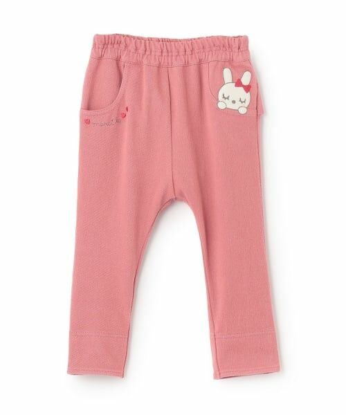 KP / ケーピー その他パンツ | mimiちゃんアップリケ ヒップフリル ニットツイル パンツ（ピンク）