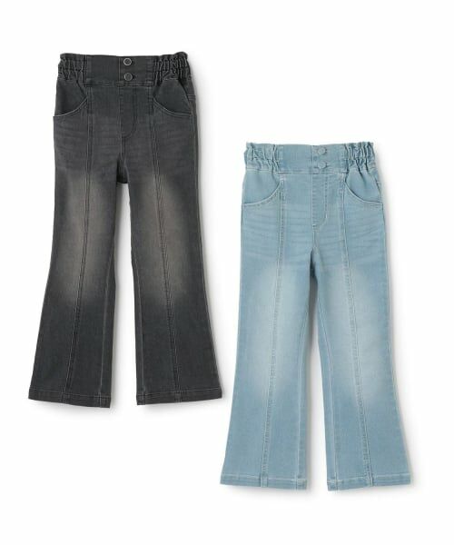 KP / ケーピー その他パンツ | ハイウェスト セミフレア ストレッチデニムパンツ | 詳細8