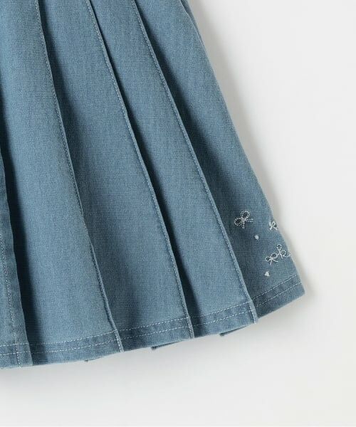 KP / ケーピー ショート・ハーフ・半端丈パンツ | ニットデニム プリーツ ラップキュロット | 詳細5