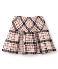 KP / ケーピー ショート・ハーフ・半端丈パンツ | チェック×チェック プリーツスカパン