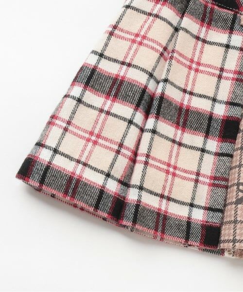 KP / ケーピー ショート・ハーフ・半端丈パンツ | チェック×チェック プリーツスカパン | 詳細4
