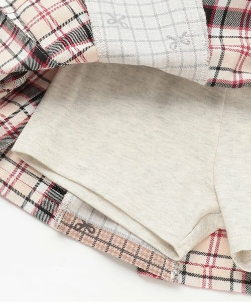 KP / ケーピー ショート・ハーフ・半端丈パンツ | チェック×チェック プリーツスカパン | 詳細5