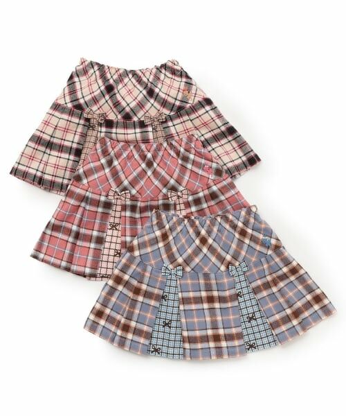 KP / ケーピー ショート・ハーフ・半端丈パンツ | チェック×チェック プリーツスカパン | 詳細7