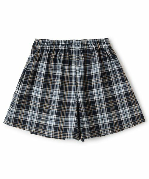 KP / ケーピー ショート・ハーフ・半端丈パンツ | チェック プリーツキュロットスカート | 詳細1