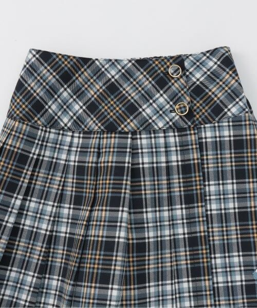 KP / ケーピー ショート・ハーフ・半端丈パンツ | チェック プリーツキュロットスカート | 詳細2