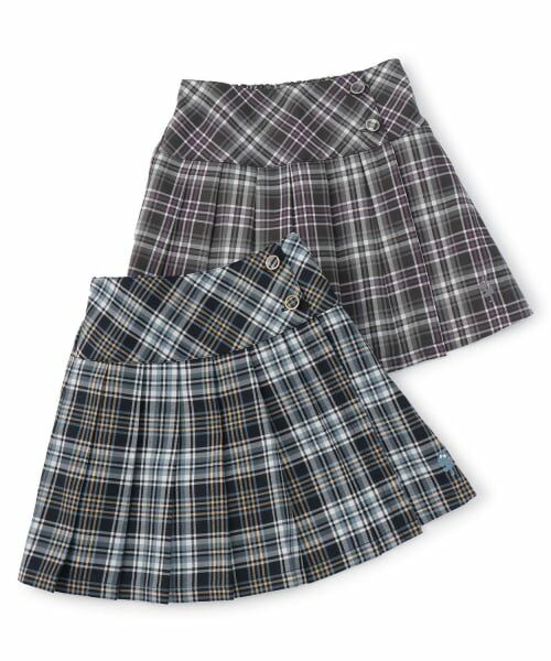 KP / ケーピー ショート・ハーフ・半端丈パンツ | チェック プリーツキュロットスカート | 詳細8