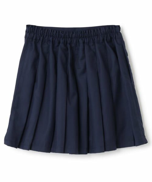 KP / ケーピー ミニ・ひざ丈スカート | 【Trois Lapins】 ヘムロゴ プリーツスカート | 詳細1
