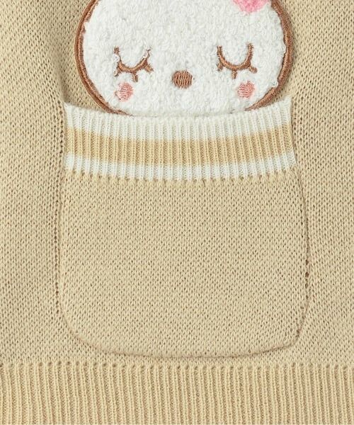 KP / ケーピー ダウンジャケット・ベスト | mimiちゃんサガラワッペン ニットベスト | 詳細8